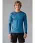 Funktionelle Kompression t -Shirt von Männern mit langarmiger Prämie ALTISPORT VOJ/ALM079TR03 BLAU