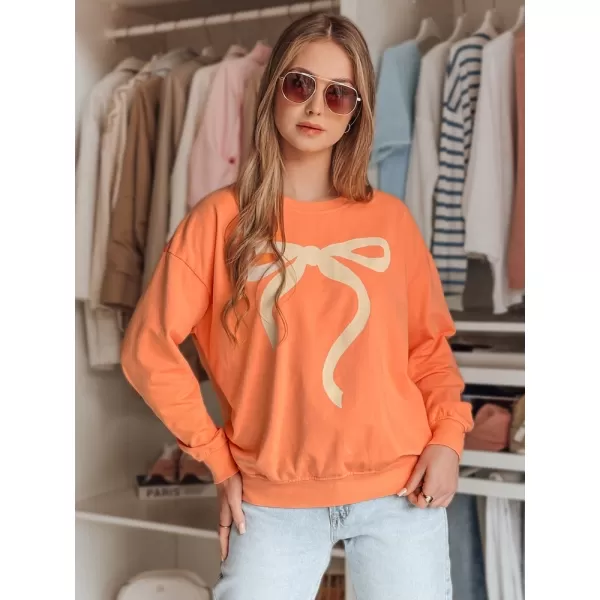  Damen Sweatshirt DSTREET SOFTTIE BY1378 ORANGE 