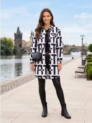 Ladies 'verlängertes Sweatshirt ALTISPORT EVITA SCHWARZ
