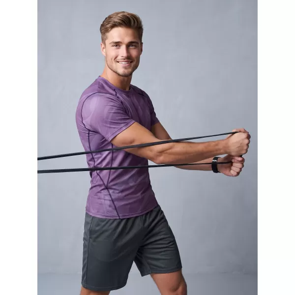  Funktionelle Komprimierung t -Shirt von Männern mit kurzer Ärmelnprämie ALTISPORT VOJ/ALM072TR04 LILA 