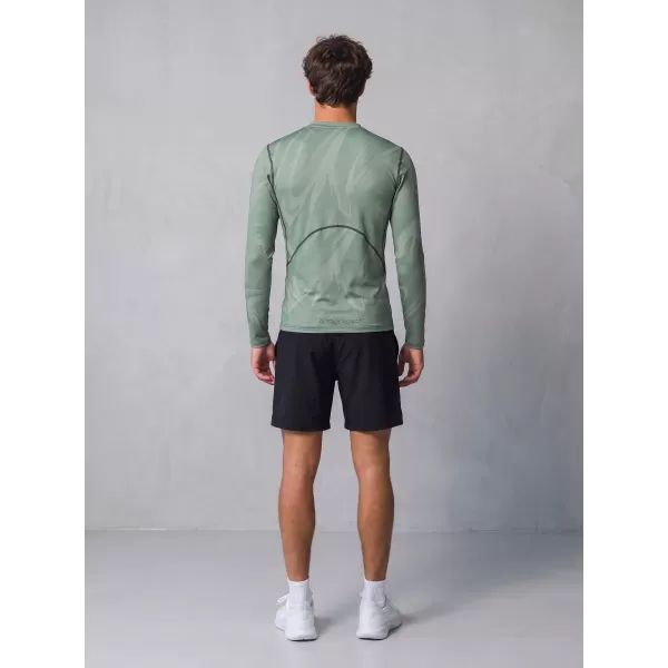  Funktionelle Kompression t -Shirt von Männern mit langarmiger Prämie ALTISPORT VOJ/ALM072TR03 GRÜN 
