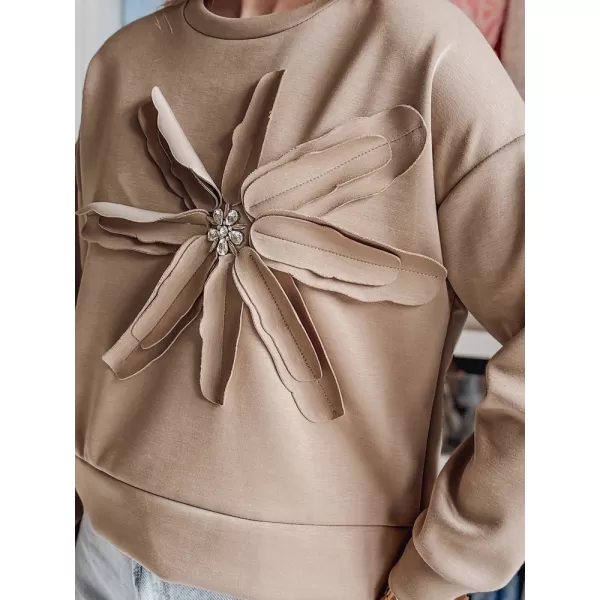  Damen Sweatshirt DSTREET PETITKA BY1386 BEIGE 