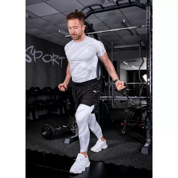  Funktionelle Komprimierung t -Shirt von Männern mit kurzer Ärmelnprämie ALTISPORT VOJ/ALM072TR04 GRAU 
