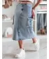 Damenrock DSTREET CARGOMIDI CY0490 BLAU