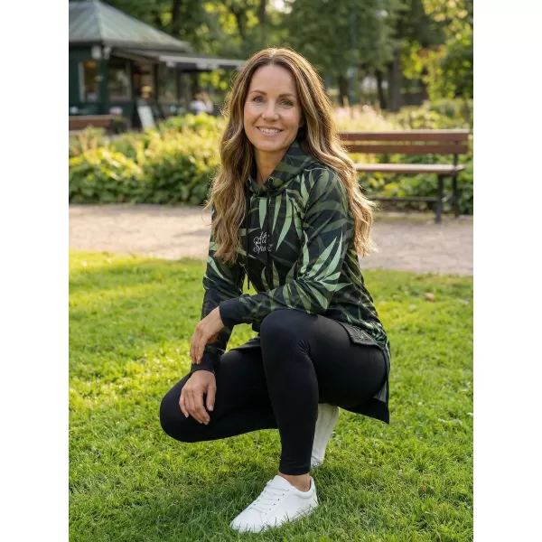  Funktionaler erweiterter Sweatshirt -Prämie von Frauen ALTISPORT VOJ/ALW094MI03 GRÜN 