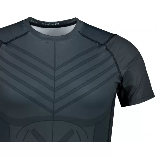  Funktionelle Komprimierung t -Shirt von Männern mit kurzer Ärmelnprämie ALTISPORT VOJ/ALM095TR04 SCHWARZ 