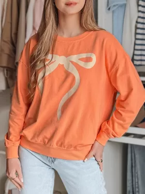 Damen Sweatshirt DSTREET SOFTTIE BY1378 ORANGE