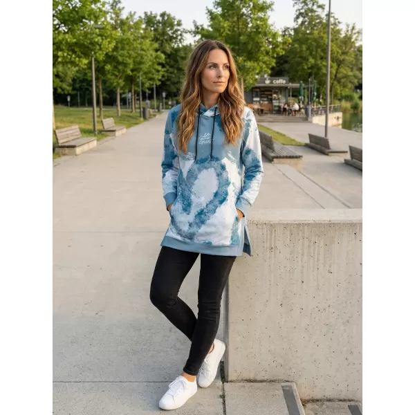  Funktionaler erweiterter Sweatshirt -Prämie von Frauen ALTISPORT VOJ/ALW093MI03 HELLBLAU 