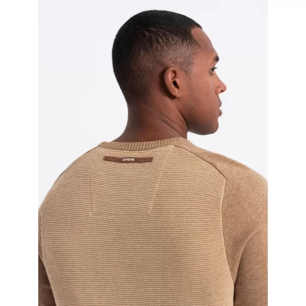  Herrenpullover OMBRE OM-SWSW-0121 BRAUN 
