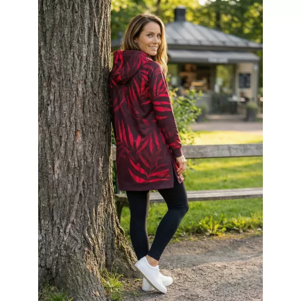  Funktionaler erweiterter Sweatshirt -Prämie von Frauen ALTISPORT VOJ/ALW094MI03 WEIN/ROT 