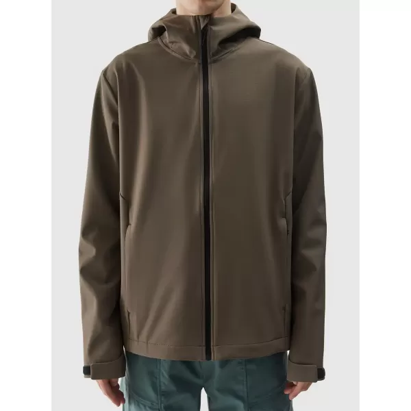  Herren -Softshelljacke 4F WSS25TSOFM324 BRAUN 