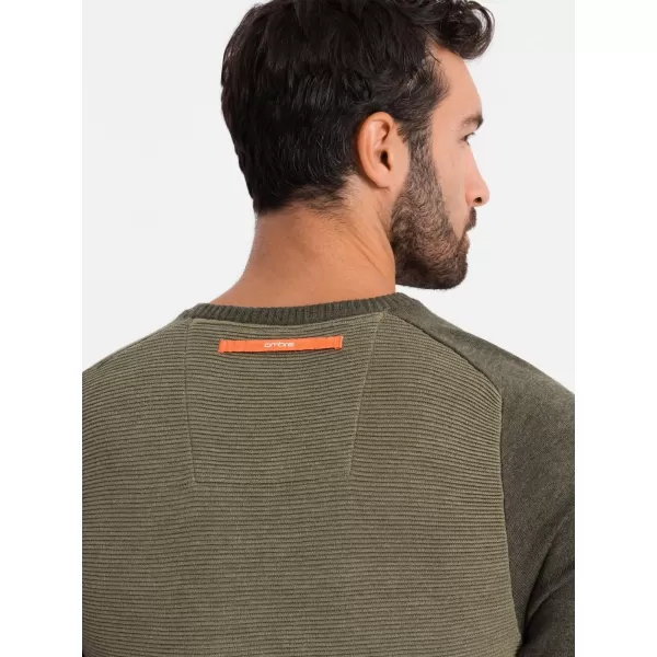  Herrenpullover OMBRE OM-SWSW-0121 OLIVE 