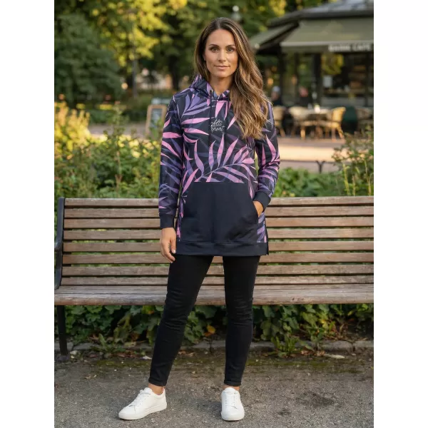  Funktionaler erweiterter Sweatshirt -Prämie von Frauen ALTISPORT VOJ/ALW094MI03 SCHWARZ/LILA 