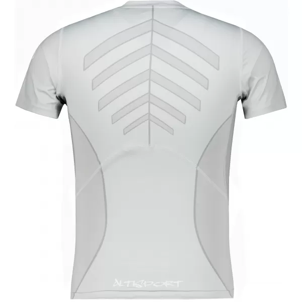  Funktionelle Komprimierung t -Shirt von Männern mit kurzer Ärmelnprämie ALTISPORT VOJ/ALM095TR04 GRAU 