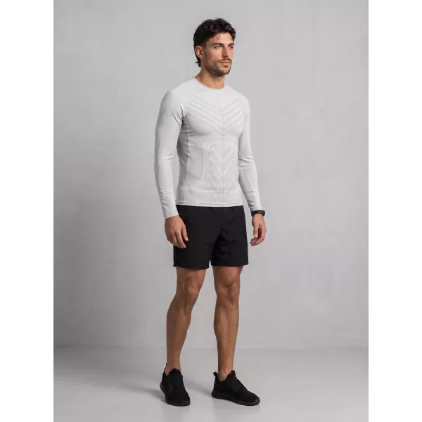  Funktionelle Kompression t -Shirt von Männern mit langarmiger Prämie ALTISPORT VOJ/ALM095TR03 GRAU 