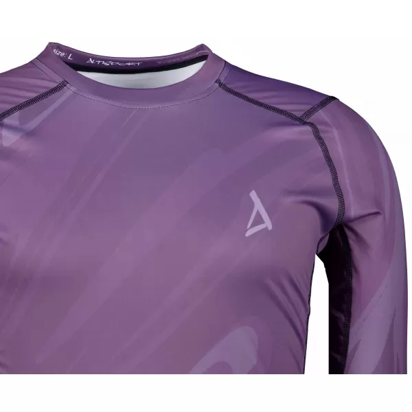  Funktionelle Kompression t -Shirt von Männern mit langarmiger Prämie ALTISPORT VOJ/ALM072TR03 LILA 