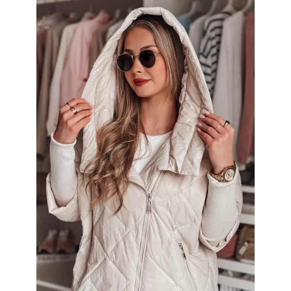  Damenjacke DSTREET PUFFILOF TY4856 WEIß 