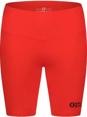 Kurze Fitness-Leggings für Damen NORDBLANC NBSPL8036 ORANGEFARBENE TINTE