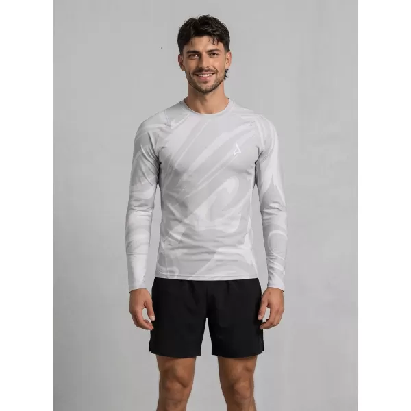  Funktionelle Kompression t -Shirt von Männern mit langarmiger Prämie ALTISPORT VOJ/ALM072TR03 GRAU 