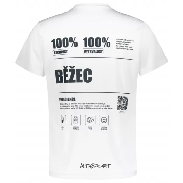  Männer funktionaler T -Shirt Premium ALTISPORT BĚŽEC VOJ/ALM091TR01 WEIß 
