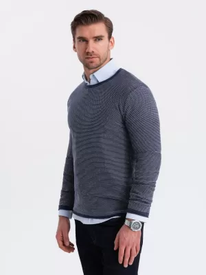 Herrenpullover OMBRE OM-SWSW-0118 MARINEBLAU