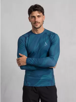 Funktionelle Kompression t -Shirt von Männern mit langarmiger Prämie ALTISPORT VOJ/ALM072TR03 KEROSIN