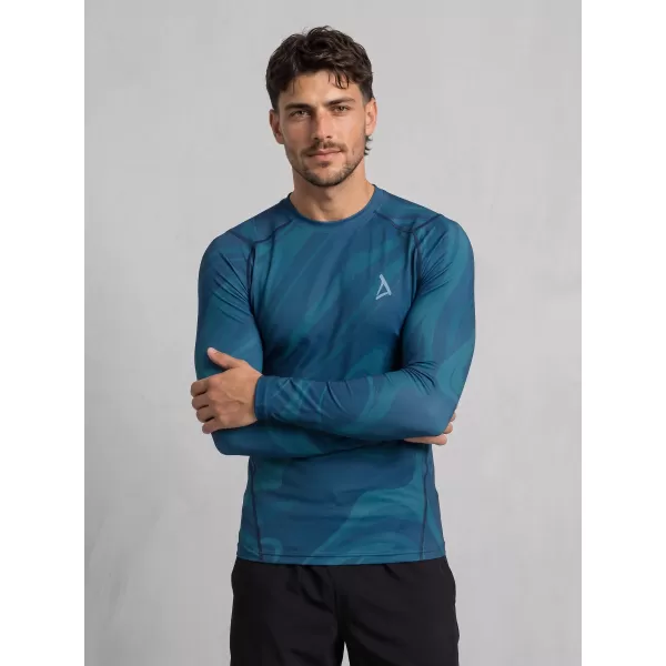  Funktionelle Kompression t -Shirt von Männern mit langarmiger Prämie ALTISPORT VOJ/ALM072TR03 KEROSIN 