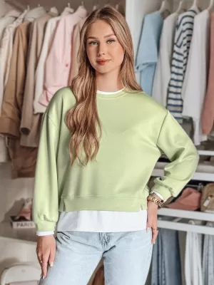 Damen Sweatshirt DSTREET LUZZIO BY1381 HELLGRÜN