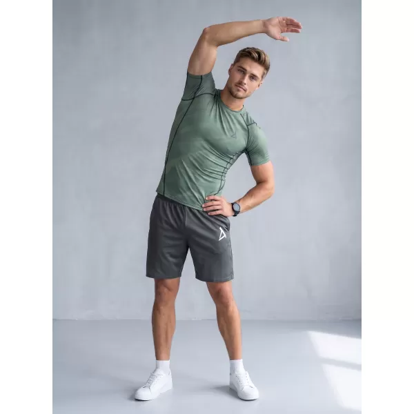  Funktionelle Komprimierung t -Shirt von Männern mit kurzer Ärmelnprämie ALTISPORT VOJ/ALM072TR04 GRÜN 