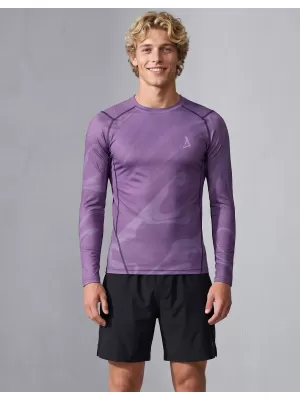 Funktionelle Kompression t -Shirt von Männern mit langarmiger Prämie ALTISPORT VOJ/ALM072TR03 LILA