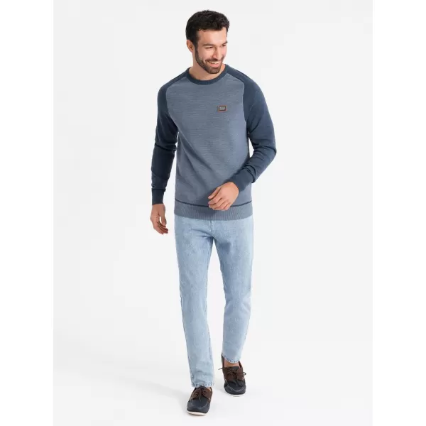  Herrenpullover OMBRE OM-SWSW-0121 MARINEBLAU 