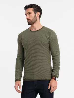 Herrenpullover OMBRE OM-SWSW-0118 OLIVE