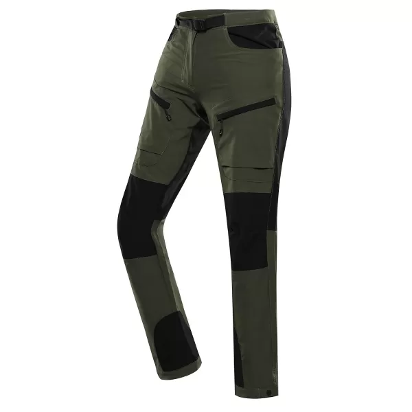  Frauen -Softshell -Hosen ALPINE PRO AKANA 2 GRÜN 