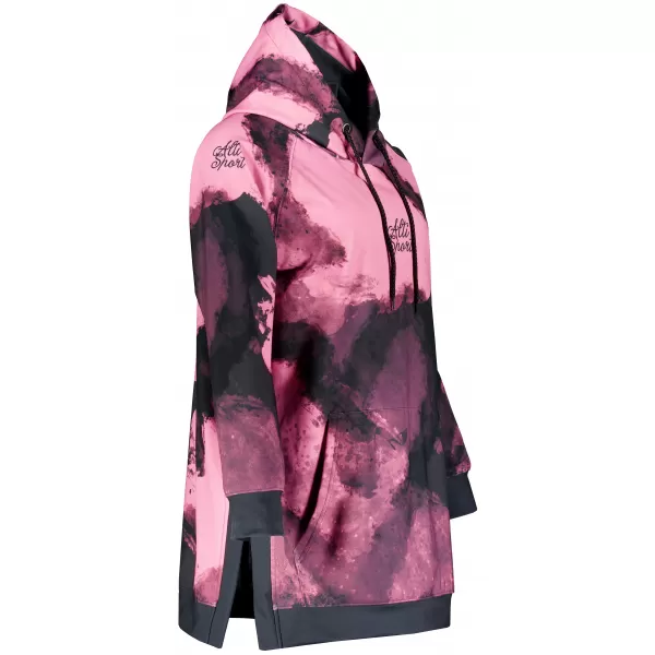  Funktionaler erweiterter Sweatshirt -Prämie von Frauen ALTISPORT VOJ/ALW093MI03 PINK/SCHWARZ 