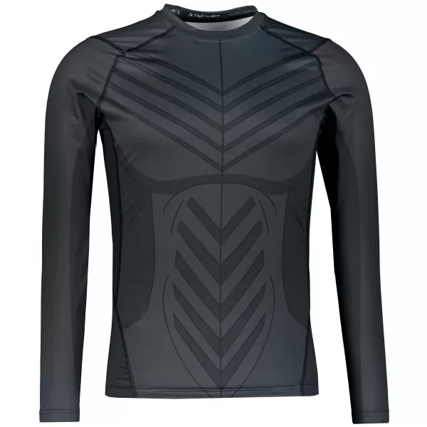  Funktionelle Kompression t -Shirt von Männern mit langarmiger Prämie ALTISPORT VOJ/ALM095TR03 SCHWARZ 