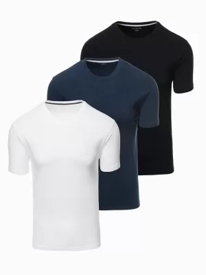 Hemd OMBRE OM-TSBS-0232 WEIß/MARINE/SCHWARZ