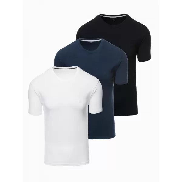  Hemd OMBRE OM-TSBS-0232 WEIß/MARINE/SCHWARZ 