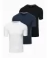 Hemd OMBRE OM-TSBS-0232 WEIß/MARINE/SCHWARZ