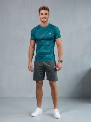 Funktionelle Komprimierung t -Shirt von Männern mit kurzer Ärmelnprämie ALTISPORT VOJ/ALM072TR04 KEROSIN