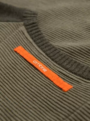 Herrenpullover OMBRE OM-SWSW-0121 OLIVE