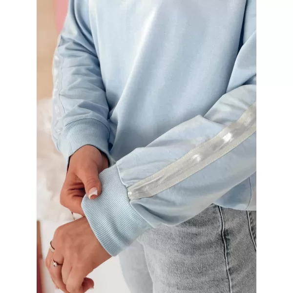  Damen Sweatshirt DSTREET LUMIVIA BY1370 HELLBLAU 