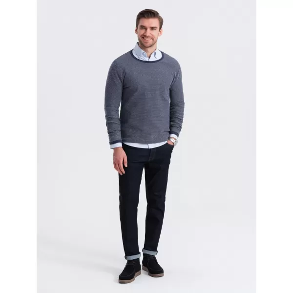  Herrenpullover OMBRE OM-SWSW-0118 MARINEBLAU 