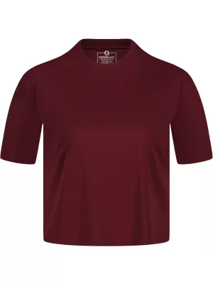 Funktionelles Crop-Top für Damen NORDBLANC NBSLF8028 BURGUND