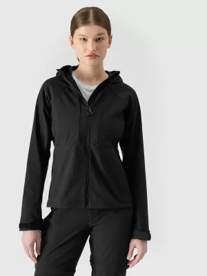 Frauen -Softshelljacke für Frauen 4F WSS25TSOFF315 TIEF SCHWARZ