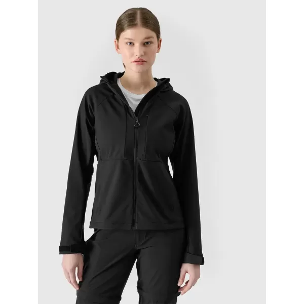 Frauen -Softshelljacke für Frauen 4F WSS25TSOFF315 TIEF SCHWARZ 