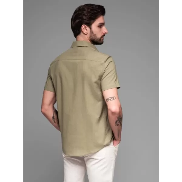  Hemd OMBRE OM-SHSS-0167 OLIVE 