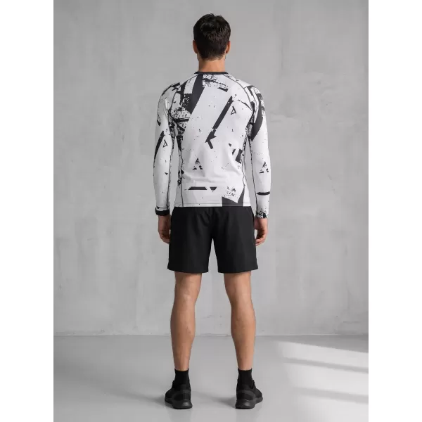  Funktionelle Kompression t -Shirt von Männern mit langarmiger Prämie ALTISPORT VOJ/ALM079TR03 SCHWARZ -GRAY 