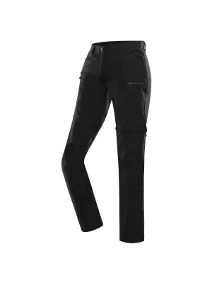 Schnell trocknende Damenhose ALPINE PRO NESCA 2 SCHWARZ