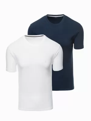 Hemd OMBRE OM-TSBS-0232 WEIß/MARINE