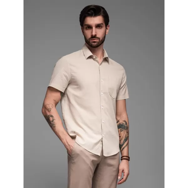  Hemd OMBRE OM-SHSS-0168 BEIGE 